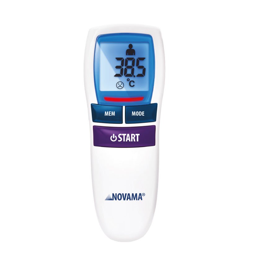 NOVAMA Free NT17 Termometr Bezdotykowy, do pomiaru temperatury ciała w warunkach domowych, 1 szt.