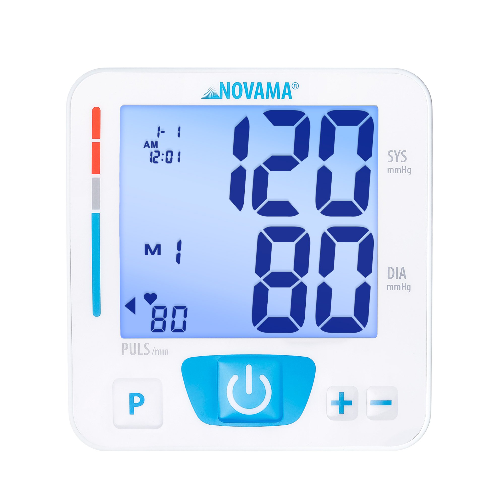 NOVAMA White M+ Ciśnieniomierz naramienny , do pomiaru ciśnienia w warunkach domowych, 1 szt.