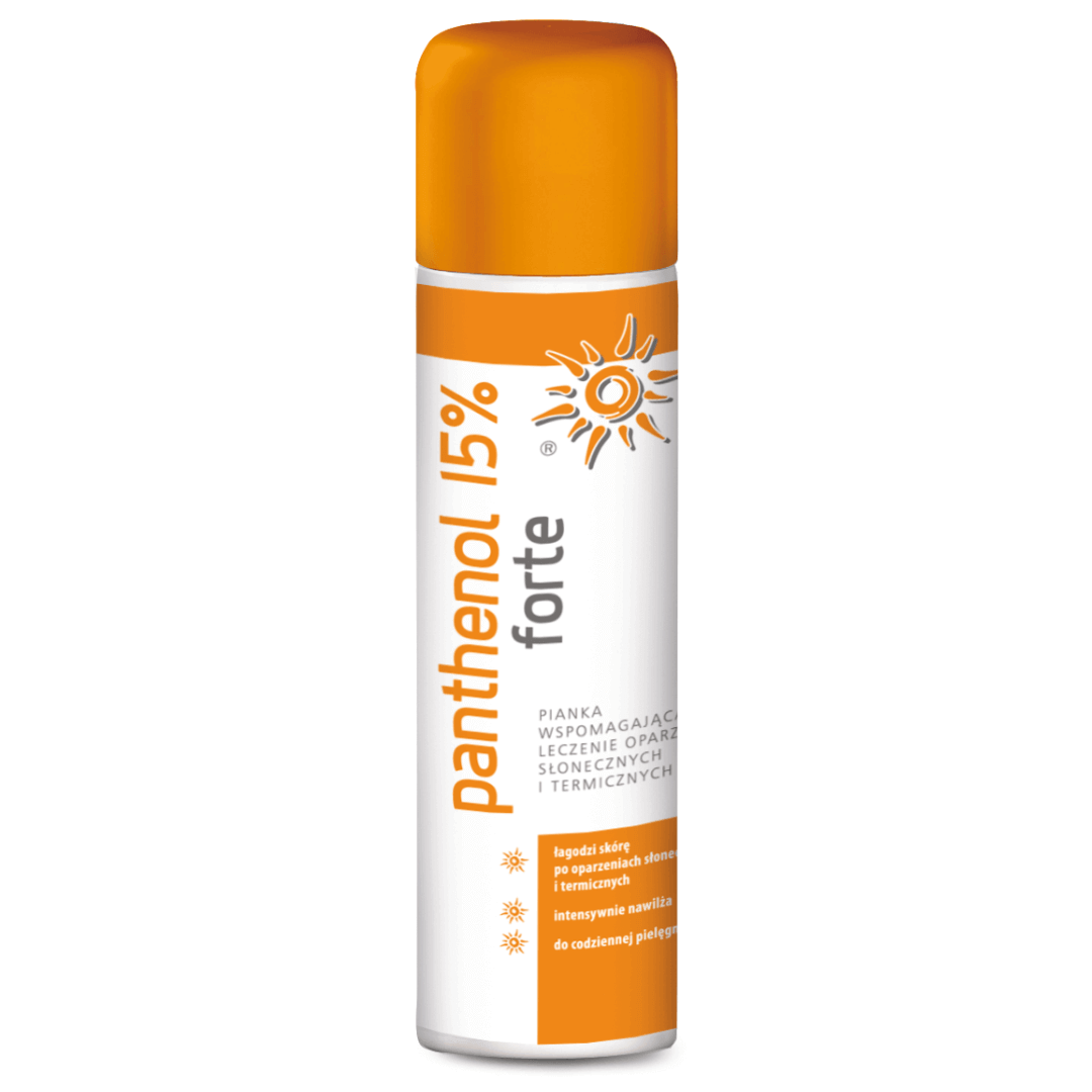 Panthenol 15% Forte, pianka na oparzenie termiczne i słoneczne, 150 ml