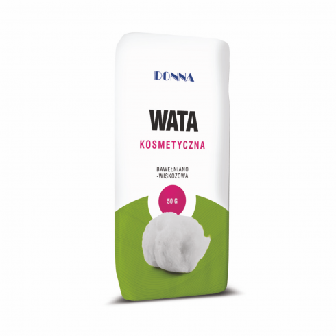 PASO Wata kosmetyczna , bawiełniano - wiskozowa, 50 g, 1 szt.