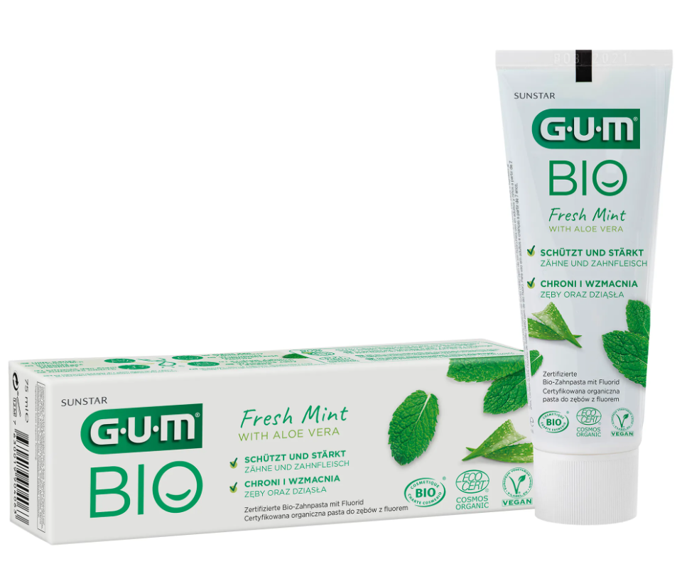 SUNSTAR GUM Bio, pasta do zębów mięta, 75 ml