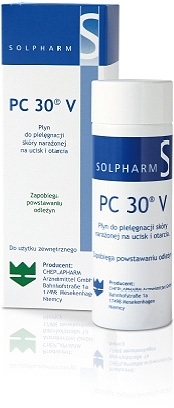 PC 30 V Płyn przeciwodleżynowy, pielęgnacja skóry narażonej na ucisk i otarcia, 250 ml
