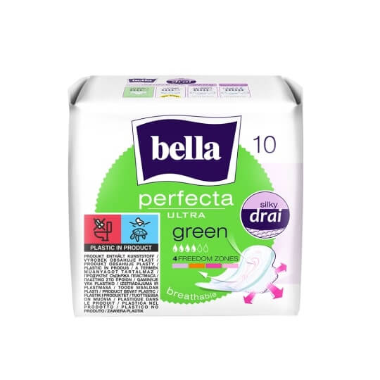 Bella Perfecta Ultra Green, podpaski higieniczne, 10 szt.
