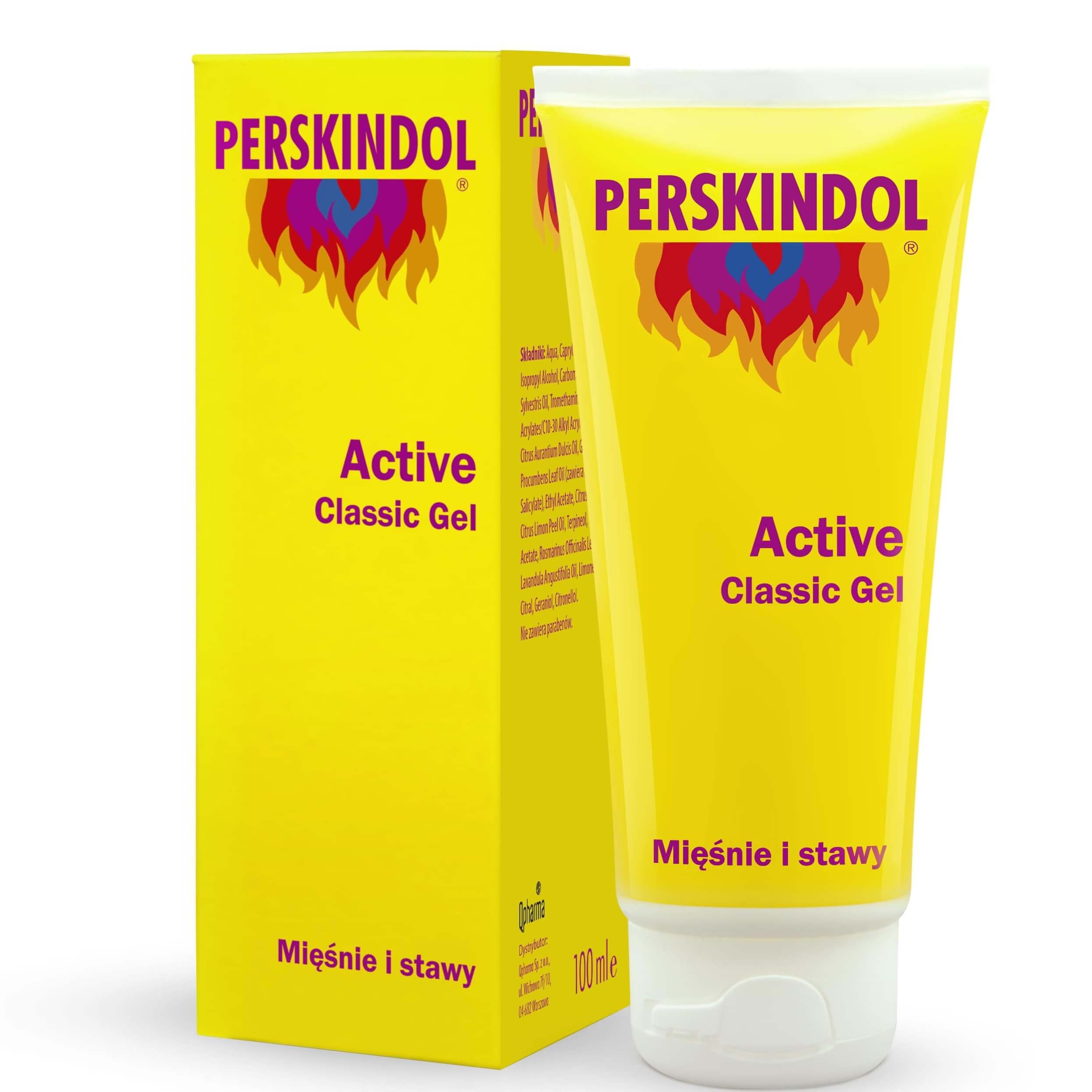 PERSKINDOL Active Classic Gel, do łagodzenia i uśmierzania bólu mięśni i stawów, 100 ml