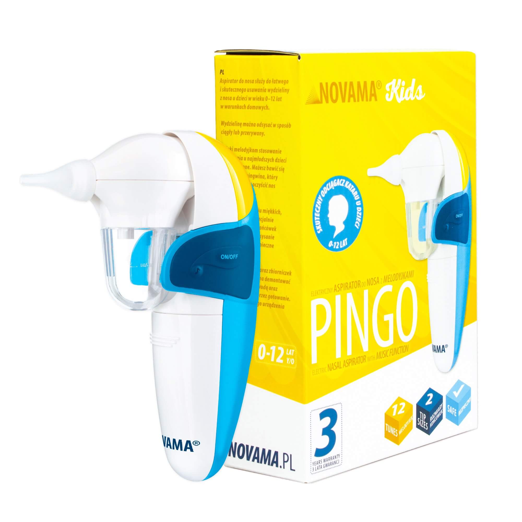 NOVAMA Pingo Aspirator,  elektryczny do nosa, 1 szt.