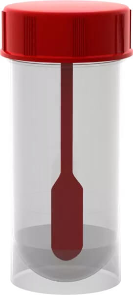 Pojemnik jałowy na kał APTEO CARE do zbierania oraz transportu próbki kału do badań laboratoryjnych, 20 ml