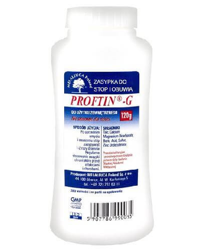 Proftin - G, zasypka do stóp i obuwia