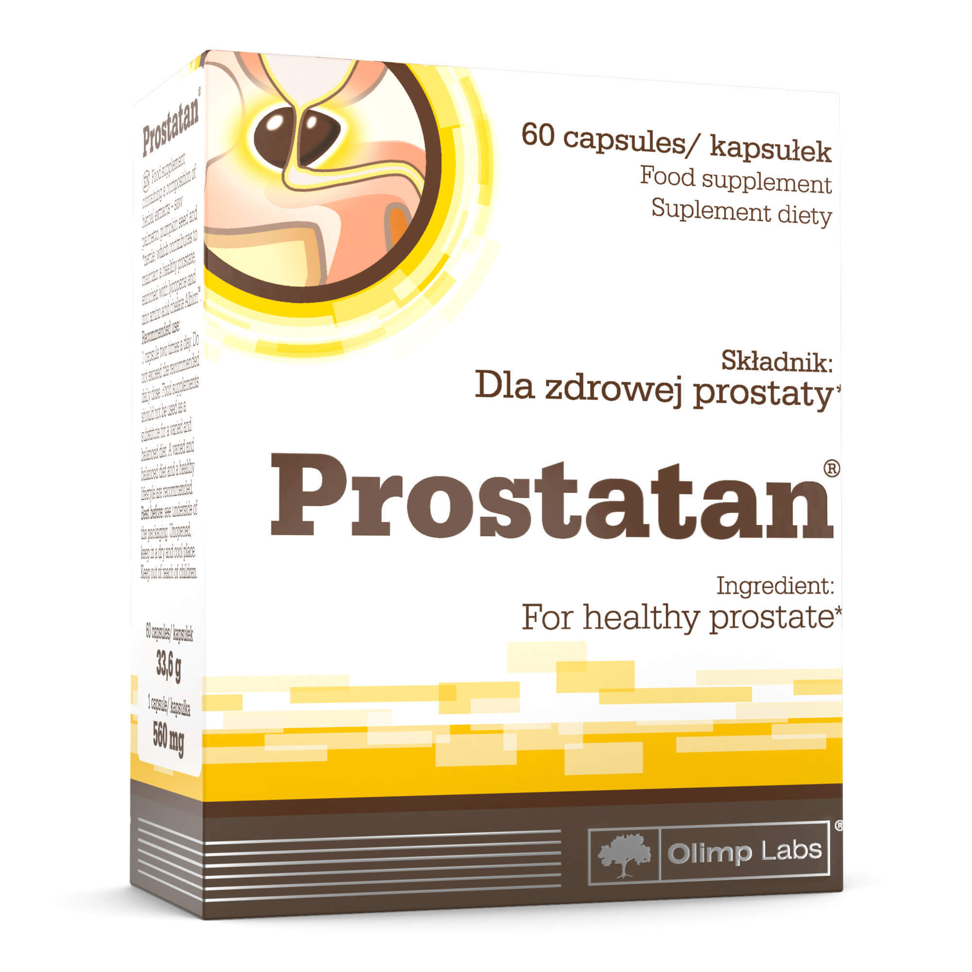 Olimp Prostatan, kapsułki ze składnikami wspomagającymi zdrowie prostaty, 60 szt.