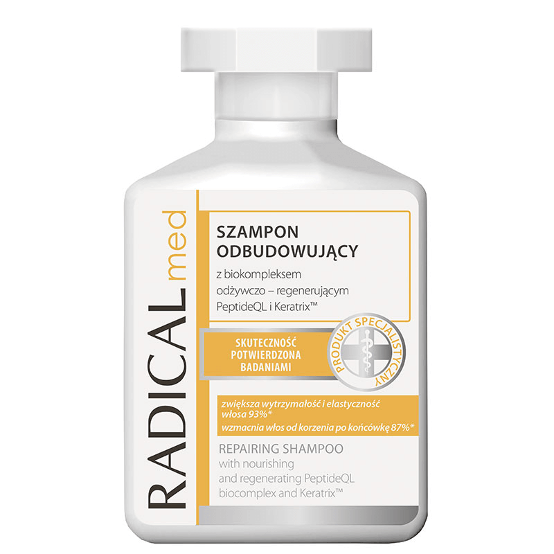 IDEEPHARM RADICAL MED, szampon odbudowujący z biokompleksem odżywczo-regenerującym, 300 ml