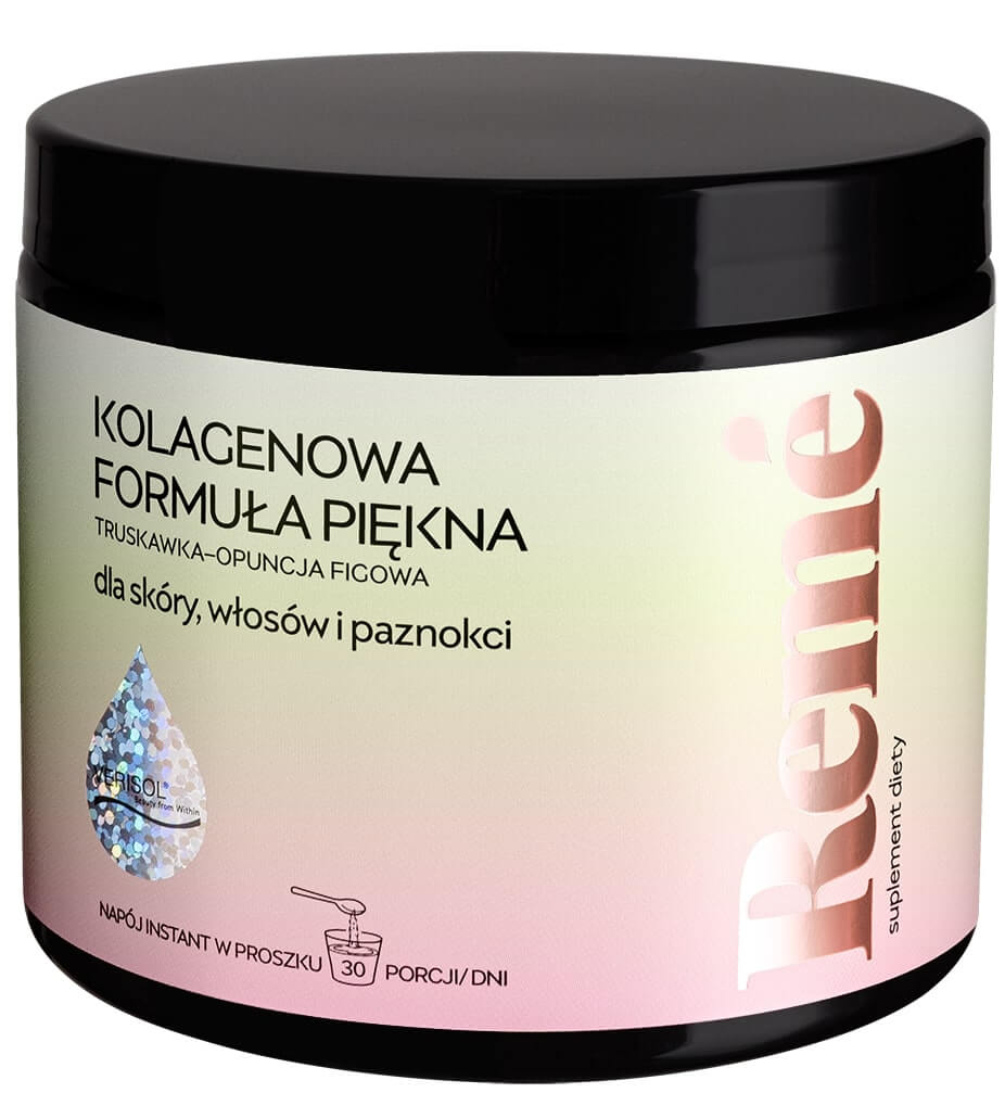 Reme Kolagenowa Formuła Piękna proszek o smaku truskawka-opuncja figowa, 150 g