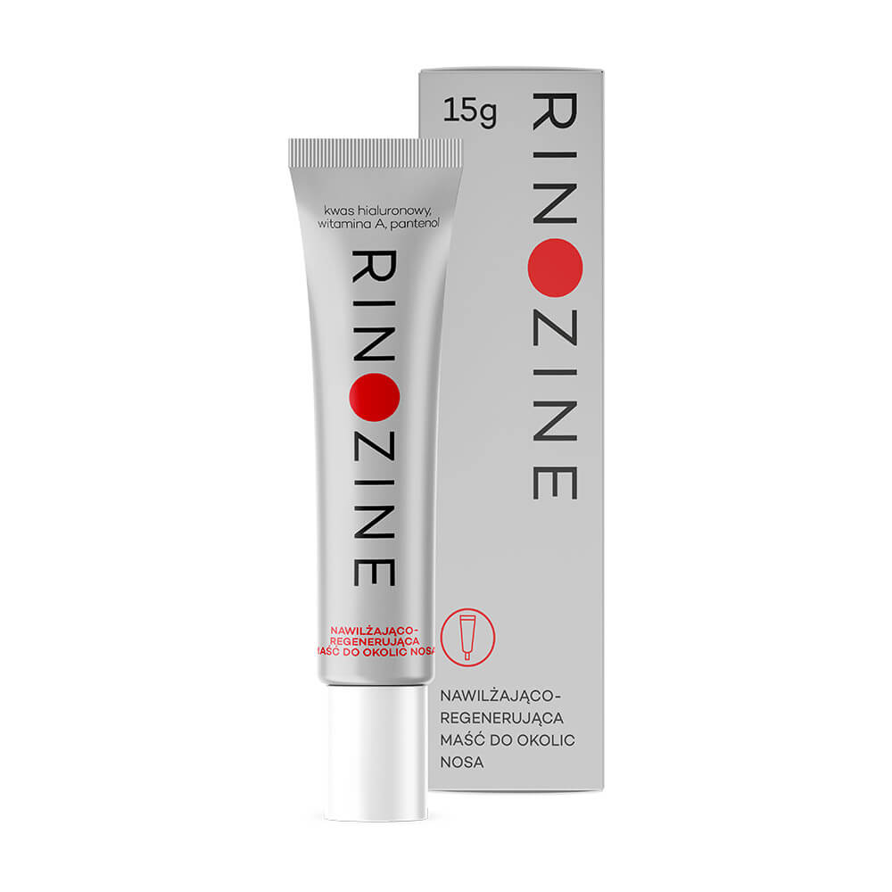 Rinozine, nawilżająco-regenerująca maść do okolic nosa, 15 g