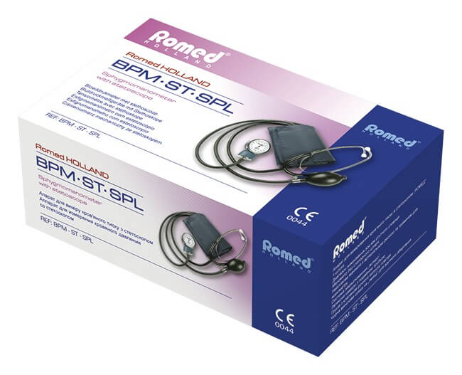 Ciśnieniomierz Romed BPM-STSPL mechaniczny w zestawie ze słuchawkami, 1 szt.