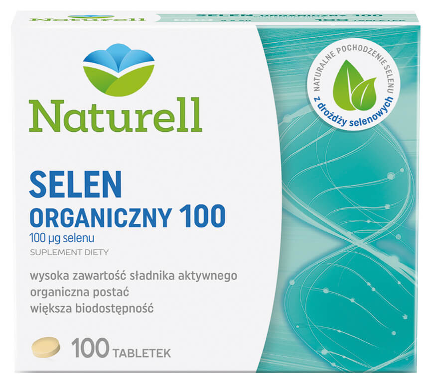 Naturell Selen Organiczny tabletki, 100 szt.