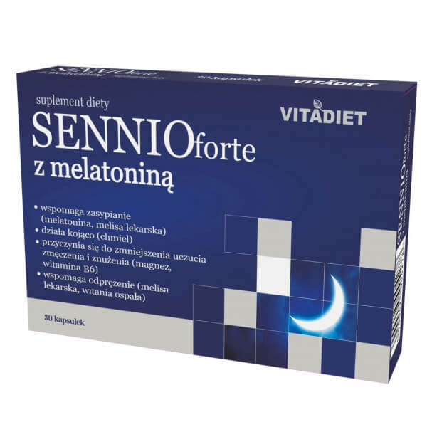 Vitadiet Sennio forte z melatoniną 30 kapsułek