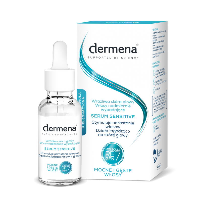 Dermena Sensitive, serum stymulujące odrastanie włosów, 50 ml