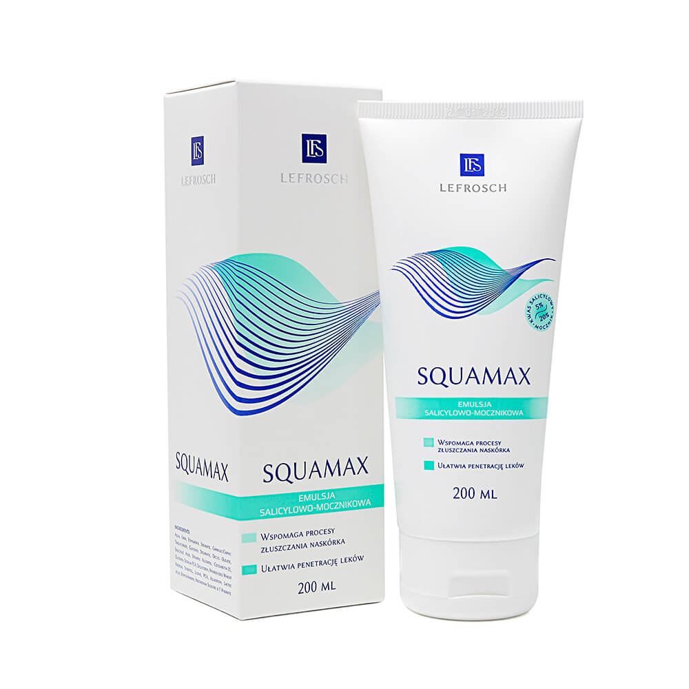 Squamax emulsja złuszczająco-nawilżająca do skóry, 200 ml