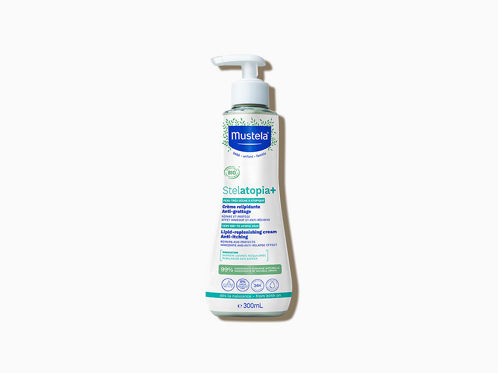 Mustela Stelatopia+ krem do stosowania przy atopowym zapaleniu skóry od 1. życia, 300 ml