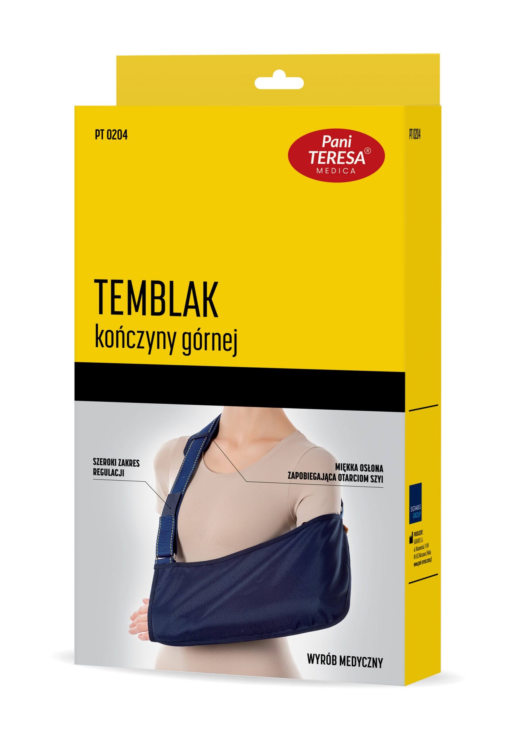 Pani Teresa Temblak kończyny górnej, opatrunek podtrzymujący, doraźny, rozmiar M, 1 szt.