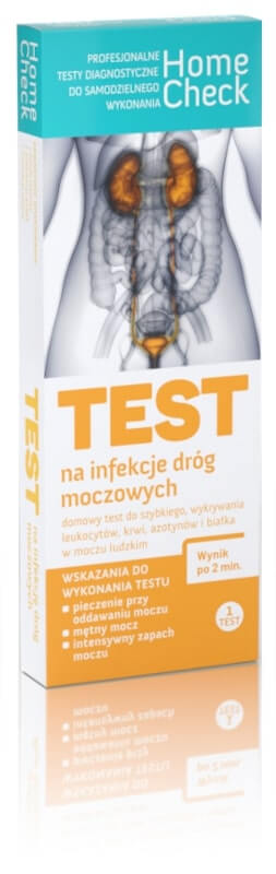 Test na infekcję dróg moczowych, do wykonania w warunkach domowych,  1 szt.