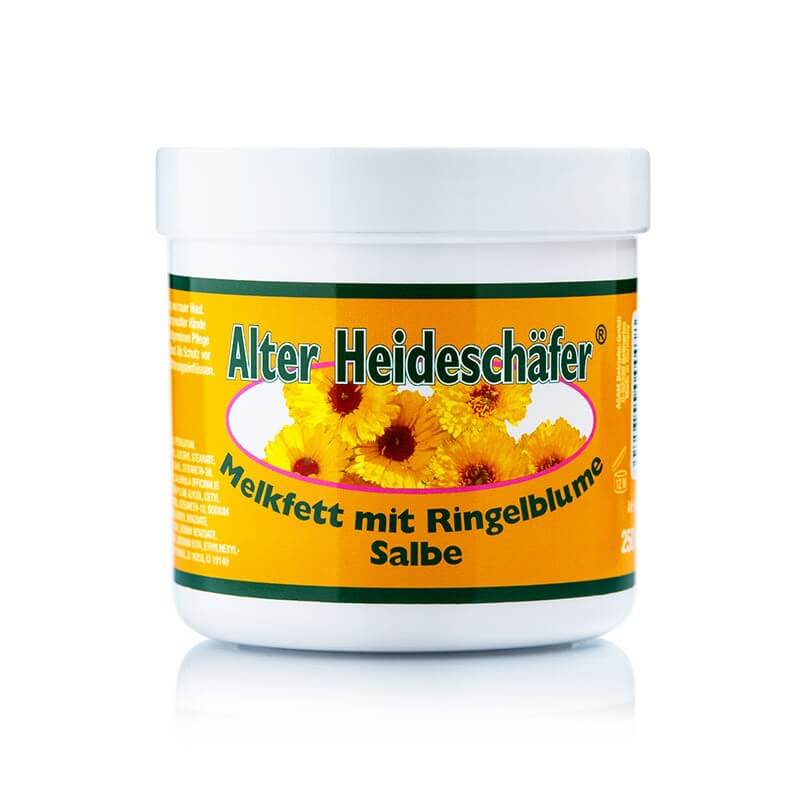 Alter Heideschafer, tłuszcz mleczny z nagietka do skóry bardzo suchej, 250 ml