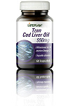 Tran Cod Liver Oil, kapsułki z witaminami A i D oraz Omega 3, 60 szt.