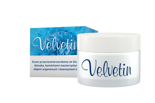Velvetin,  krem przeciwzmarszczkowy ze śluzu ślimaka, 50 ml