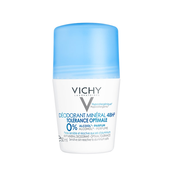 VICHY Optimal Tolerance, Dezodorant mineralny w kulce 48h, 50 ml