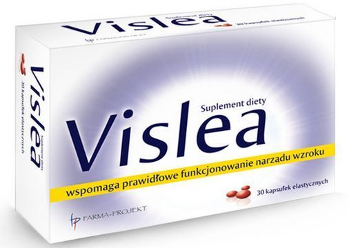 Vislea, kapsułki elastyczne ze składnikami wzmacniającymi narząd wzroku, 30 szt.