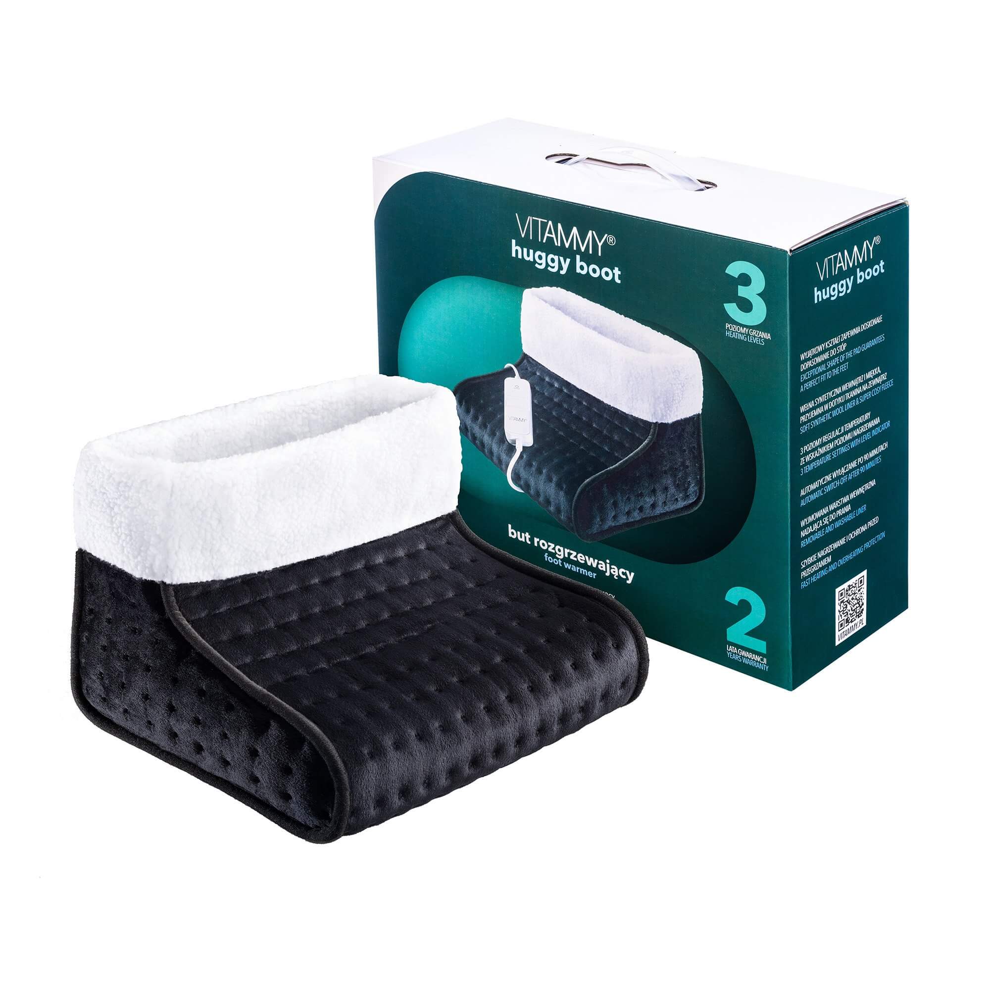 Vitammy Huggy Boot But Elektryczny, rozgrzewający, kolor czarny 30 x 30 x 24 cm, 1 szt.