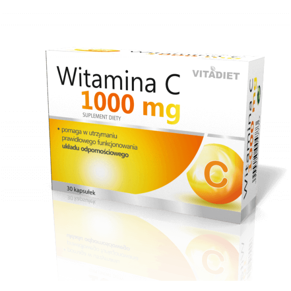 Witamina C 1000 kapsułki ze składnikami uzupełniającymi dietę w witaminę C, 60 szt.