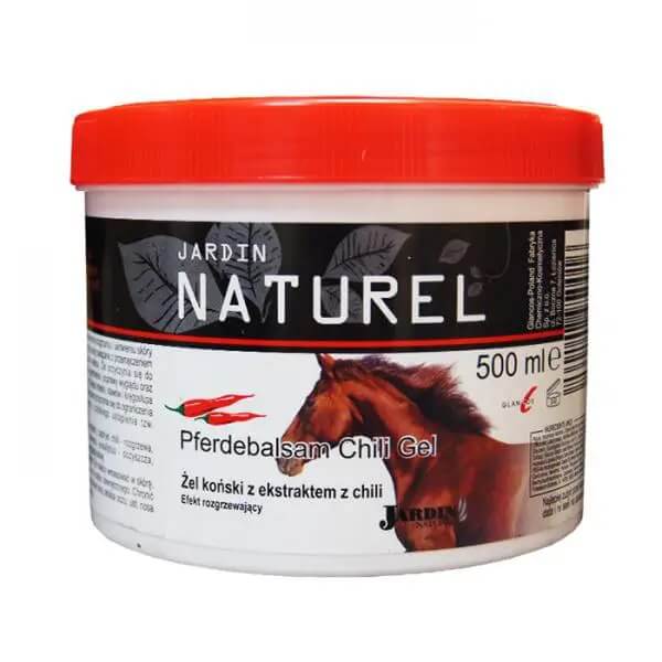 JARDIN NATUREL, żel koński rozgrzewający z ekstraktem z chili, 500 ml
