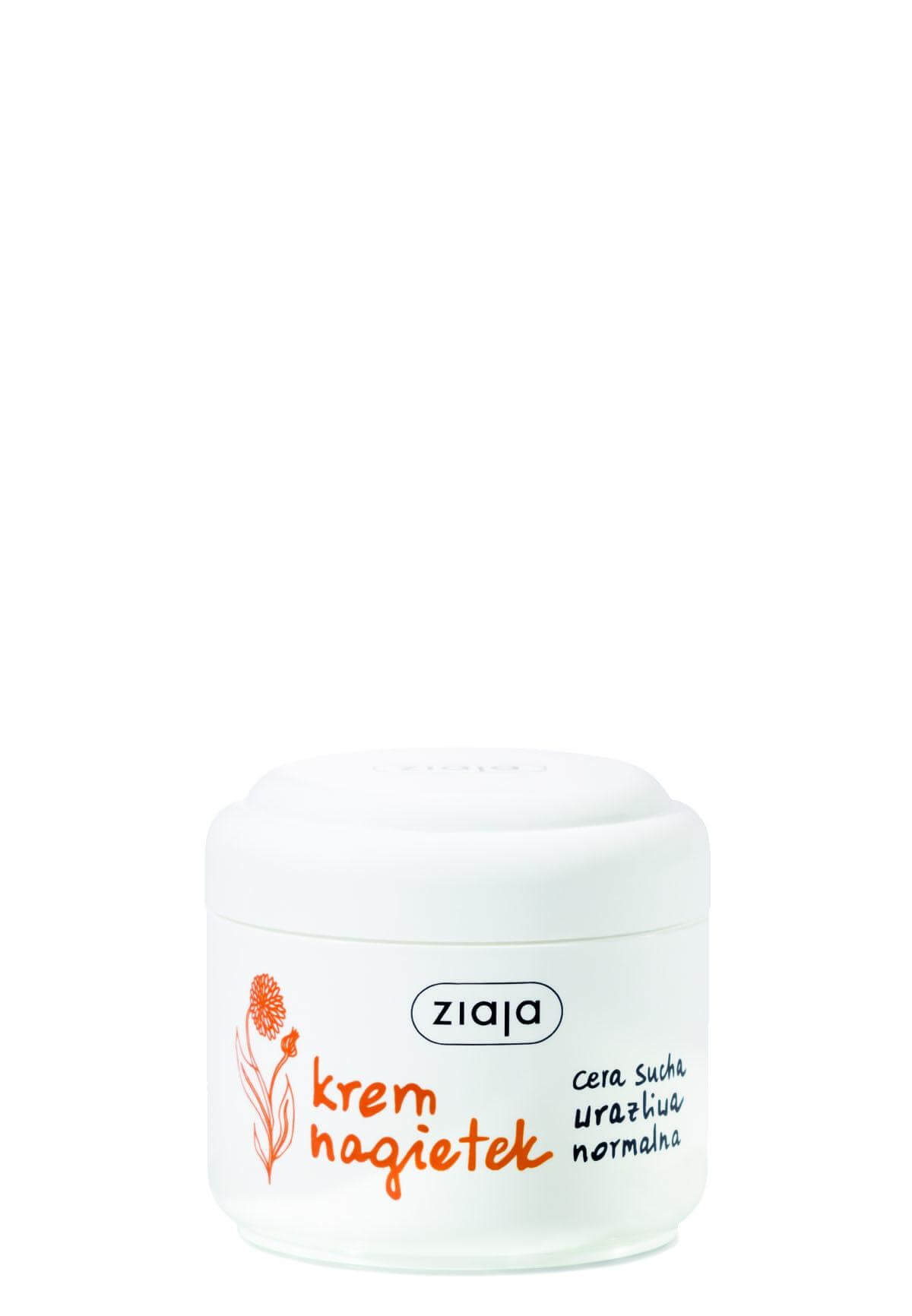 Ziaja Krem nagietkowy, do cery suchej, wrażliwej i normalnej, 100 ml