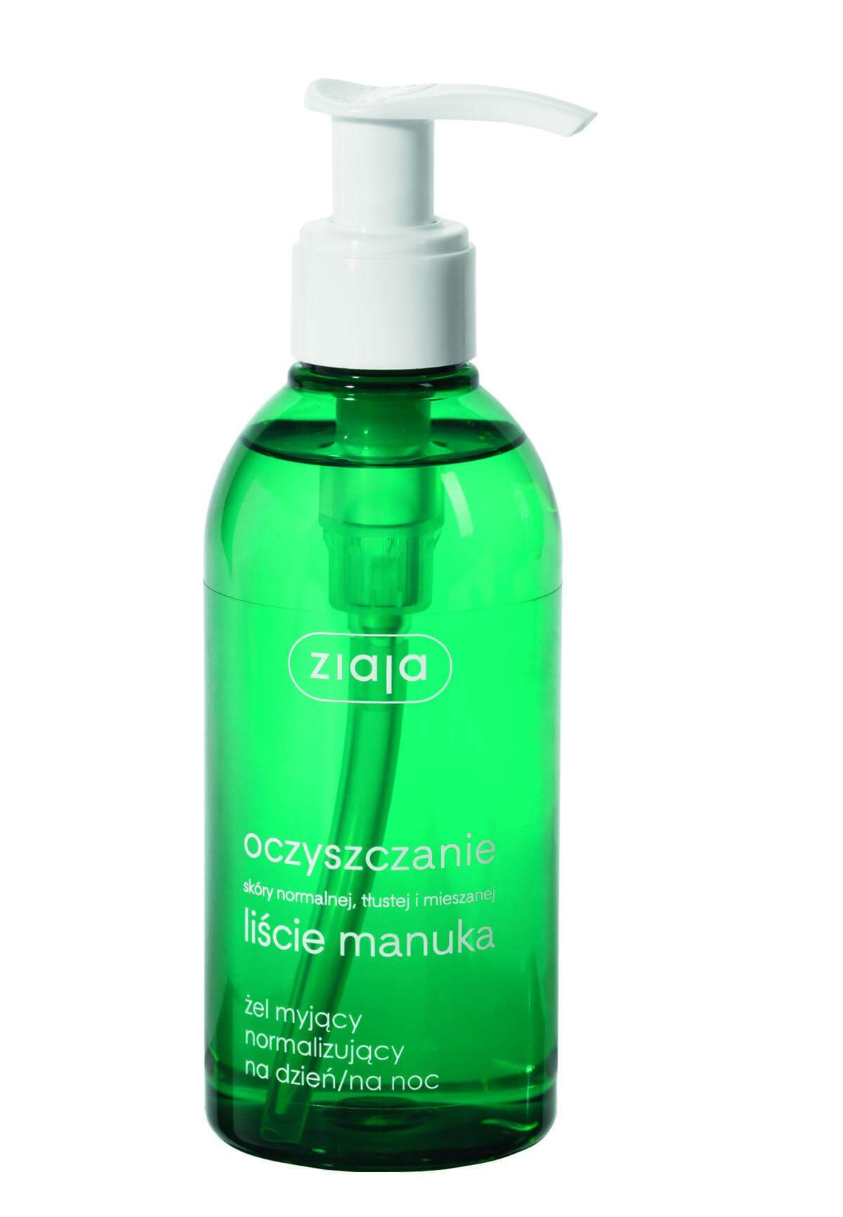 Ziaja Oczyszczanie Liście Manuka, żel myjący normalizujący, 200 ml